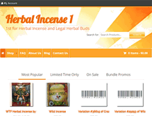 Tablet Screenshot of herbalincense1.com